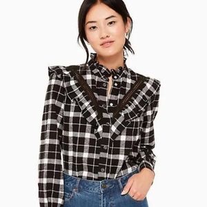 NWT KATE SPADE FLANNEL SHIRT
